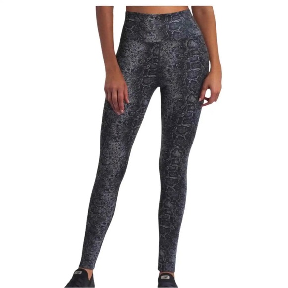 Halston Studio Snake Skin Legging Customizable Black Women’s Size L NWT - Picture 1 of 9